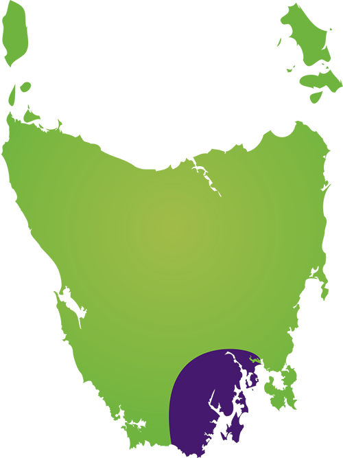 Hobart and South West Region Map