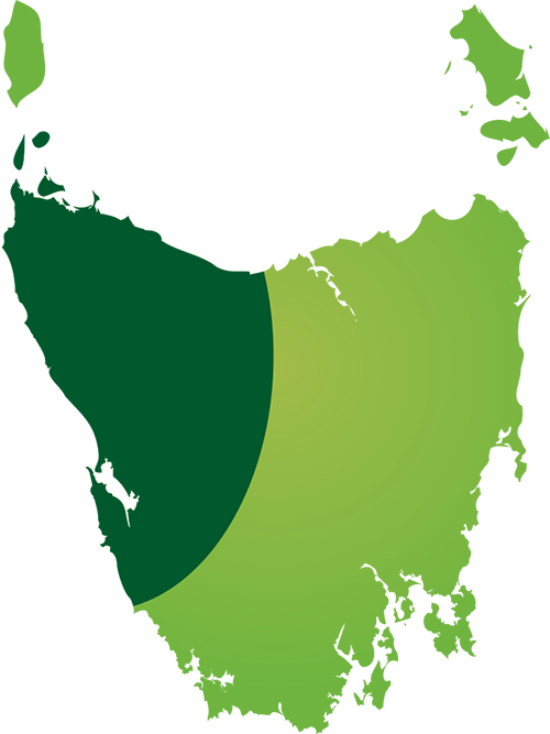 The West, North West and Cradle Region Map